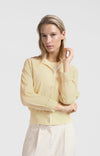 Yaya Batwing cardigan with contrasting details-Frozen Dew Sand Dressin