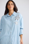 Brave and True Homestead Shirt - Icy Blue