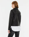 ANDAM Faux leather Jacket With Studs - Black