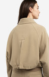 YAYA Short Woven Oversized Jacket - Khaki Green