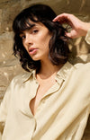 YAYA Bouse Jacket with drawstring & hidden buttons - Warm Dust Sand