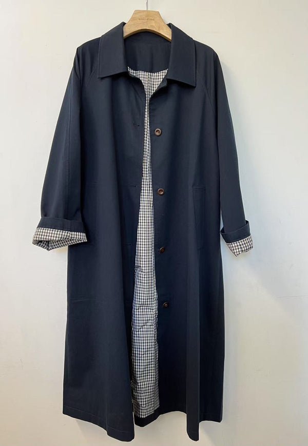 SUNNY STUDIO Claire Trenchcoat - Navy