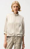 The Joseph Ribkoff Satin LDS Jacket - Moonstone