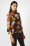 Joseph Ribkoff Jacket- Organza Abstract Print