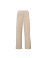 YAYA High-Waisted Wide-Leg Trousers- Twill Beige