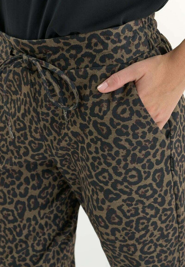 Le Temps Des Cerises Pant - Leopard Print