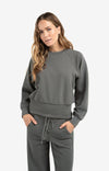YAYA Raglan Sweatshirt - Dark Night Grey