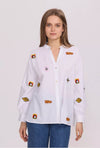 SUNNY STUDIO Embroidered blouse - ChemisePatch