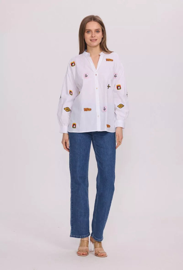 SUNNY STUDIO Embroidered blouse - ChemisePatch