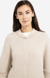 YAYA knit poncho cardigan - Oxford Tan Brown Dressin