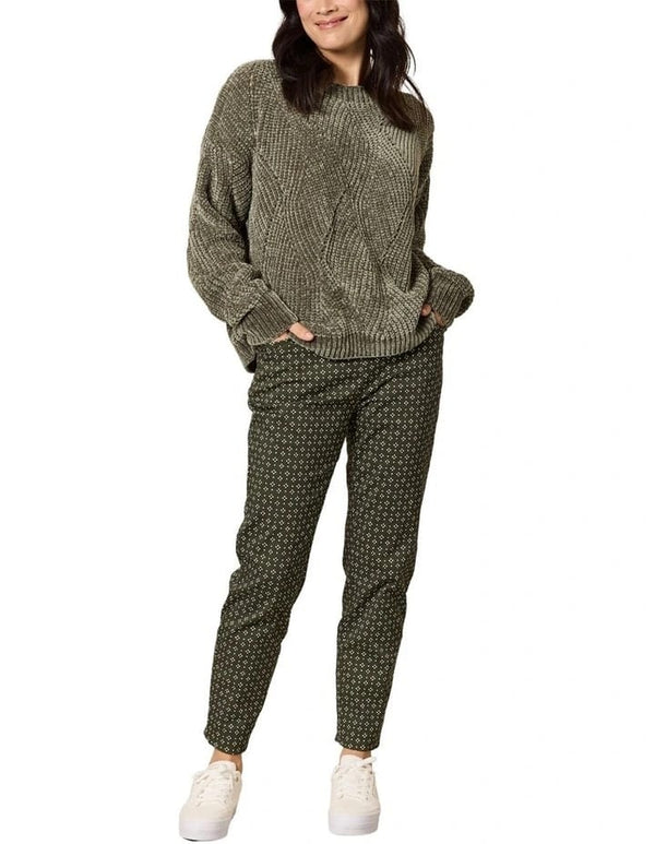 Gordon Smith Kelly Print Pant - Khaki