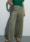 ANDAM fantasy Print Knit Trousers - Green-70
