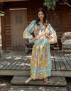 Piti Cuiti Floral Print Maxi Dress - Yellow multi Colour