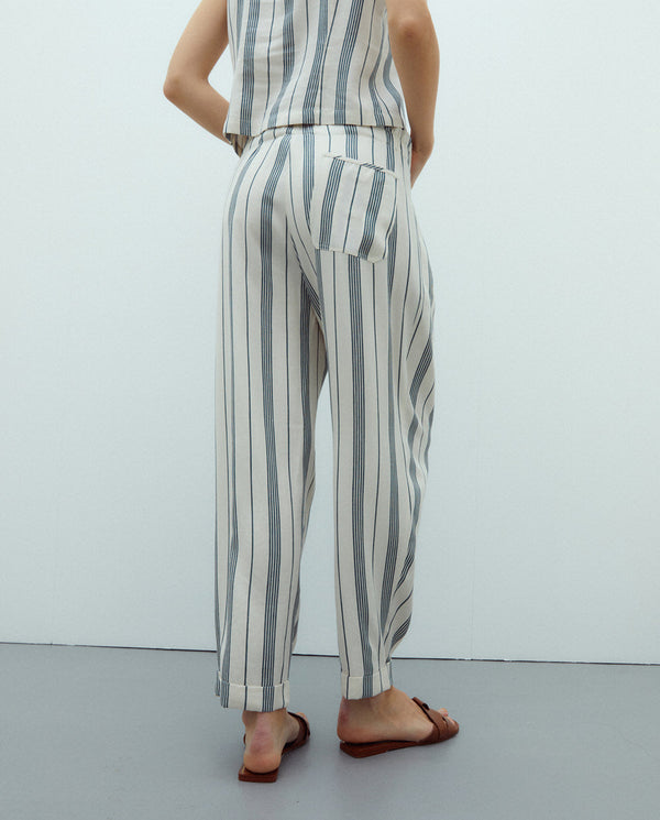 ANDAM Barrel-Leg Trouser - Crudo-58