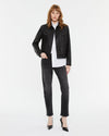 ANDAM Faux leather Jacket With Studs - Black