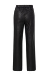 YAYA Faux Leather Trousers - Black
