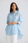 Brave and True Homestead Shirt - Icy Blue