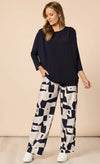 Threadz Rive Gauche Pant - Navy Multi