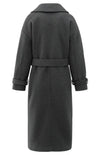 YAYA Woven Boucle Long Length Overs - Anthracite Melange