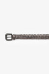 Le temps Woven Brunell belt-Gunmetal