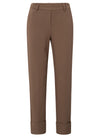 YAYA Jersey Trousers - Caribou Brown