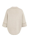 YAYA knit poncho cardigan - Oxford Tan Brown Dressin