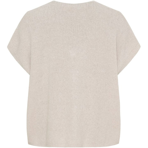 Marta du Chateau dame strik vest MdcCassia - Beige