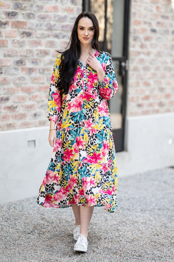 Mastik Dress - Safari Bloom