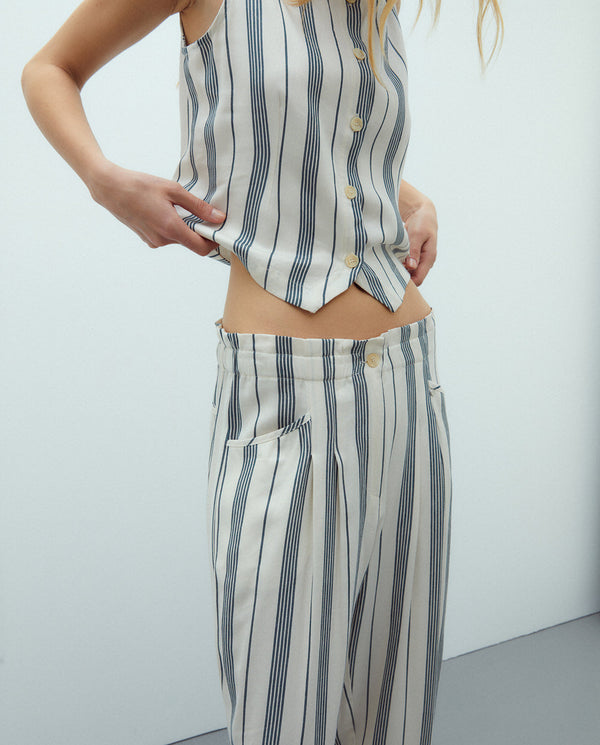 ANDAM Barrel-Leg Trouser - Crudo-58