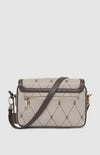 PRINGLE Argyle AOP Flapover Crossbody Bag - Stone