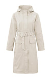 YAYA Woven Parka Jacket - Chalk White