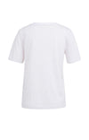 YAYA T-shirt with contrasting ribbed trim - Melange