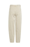 YAYA Barrel jeans with visible back seams and soft wash - Sandstone Beige