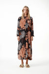 ONESEASON India-Desert Poppy Dress-Black/Tan