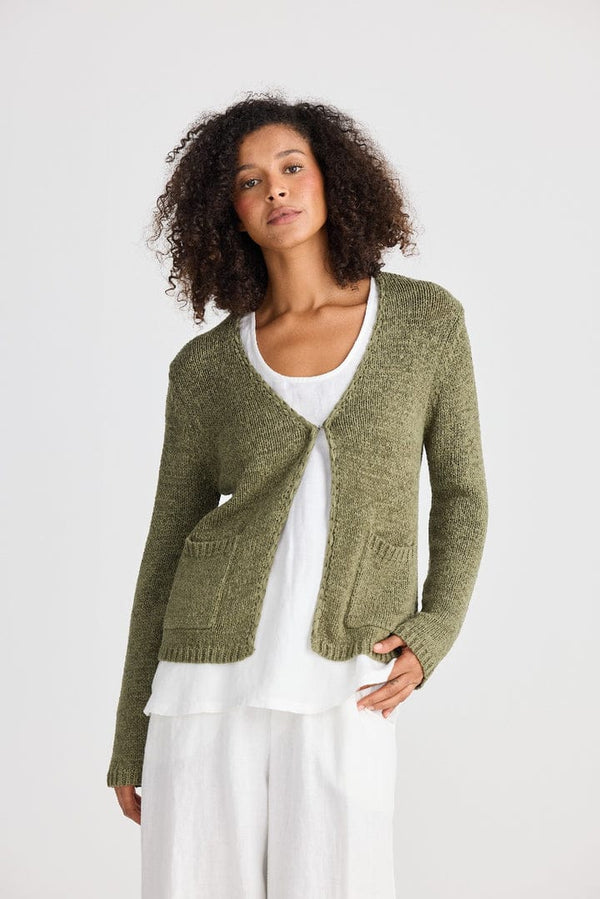 THE SHANTY SAFFRON KNIT CARDIGAN