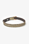 Le temps Gold woven Brunell belt-Gold