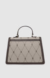 PRINGLE Argyle AOP Top Handle Crossbody Bag - Stone
