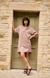YAYA Dress with Short Sleeves and Polo collar