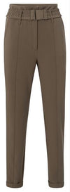 YAYA High Waist Pants - Falcon Brown