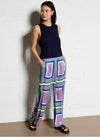 La Petite Etoile Graphic Print Pants - Multicolored