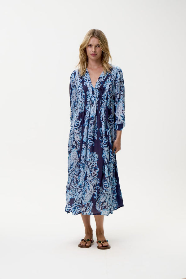 ONE SEASON Mia Barbuda Dress -Navy