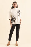 Threadz Mimosa Floral Print Knit - Natural