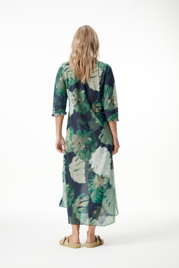 ONESEASON Mia Dress - Monstera Night-Green