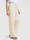 YAYA Woven Wide Leg Trousers - Summer Sand