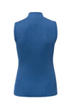 YAYA Sleeveless High Neck Top - Bright Cobalt Blue
