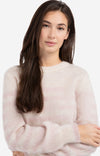 YAYA Striped Sweater Ls - Shadow Gray Pink Des