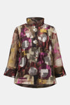 Joseph Ribkoff Jacket- Organza Abstract Print