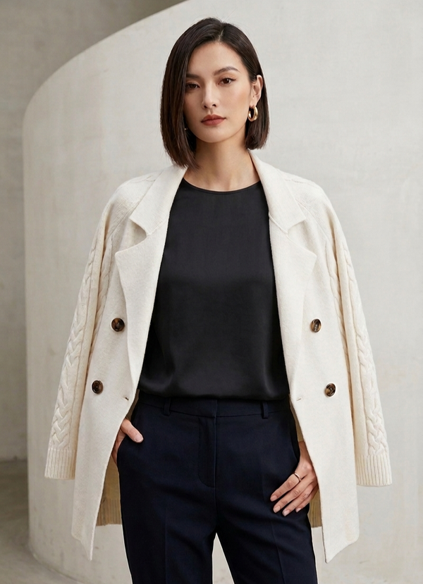 SUNNY STUDIO ANYA Knit - Ecru