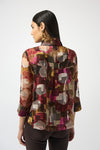 Joseph Ribkoff Jacket- Organza Abstract Print