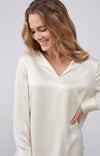 YAYA V-neck Top - Birch Sand